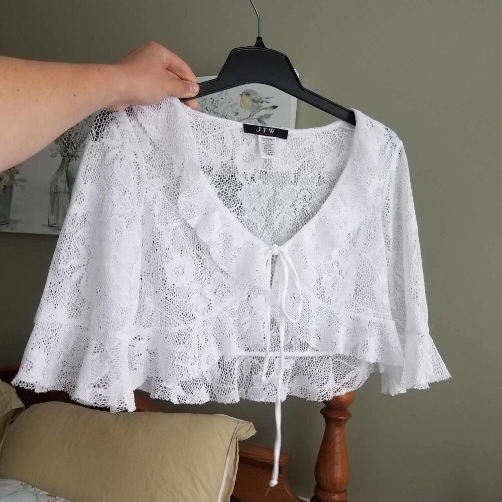 J.F.W Cute Lace Tie-Top, CottageCore, Bohemian, Soft Girl Aesthetic <3